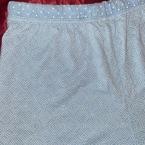 Croft & barrow intimate light blue pj pajama shorts paisley polka dot size small - Picture 12 of 13